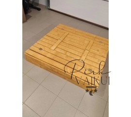 Medinė smėlio dėžė 120x120x20 cm