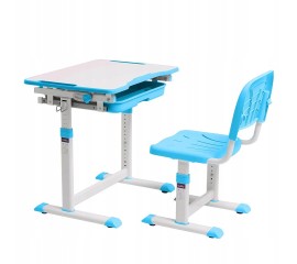 Reguliuojamas mokyklinis stalas + kėdė
