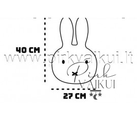 Pagalvė Miffy Triušis 40cm