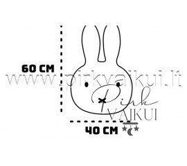 Pagalvė Miffy Triušis 60cm